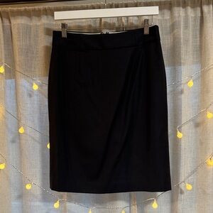 J. Crew Classic Black Pencil Skirt